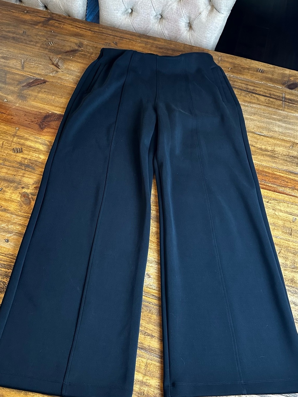 a new day Black Wide-Leg High-Rise Trousers
